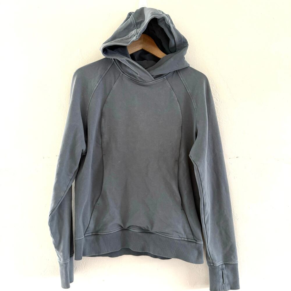 Lululemon‎ Scuba Pullover Hoodie Sweater Washed Blue Women’s Size 6